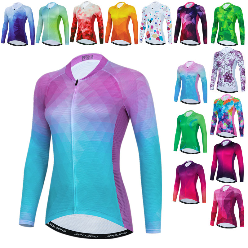 Mountain Biking Jacket - 秋の女性のサイクリングジャージシャツ長袖マウンテンバイク服マイヨciclismo春自転車バイクジャケットサイクリング服