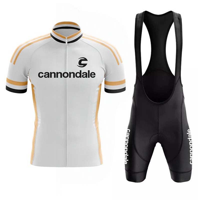 Mountain Biking Jersey - キャノンデール サイクリングジャージセット MTB サイクリングビブショーツセット 反射材付き カスタムサイクリングウェア
