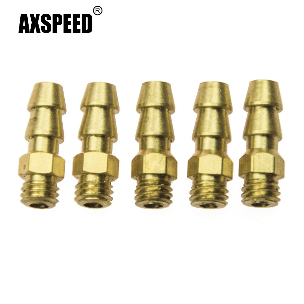 Spoke Nipple Brass - AXSPEED 5/10 個真鍮 M4/M5/M6 ネジ付き水冷蛇口ニップル燃料ノズル RC
