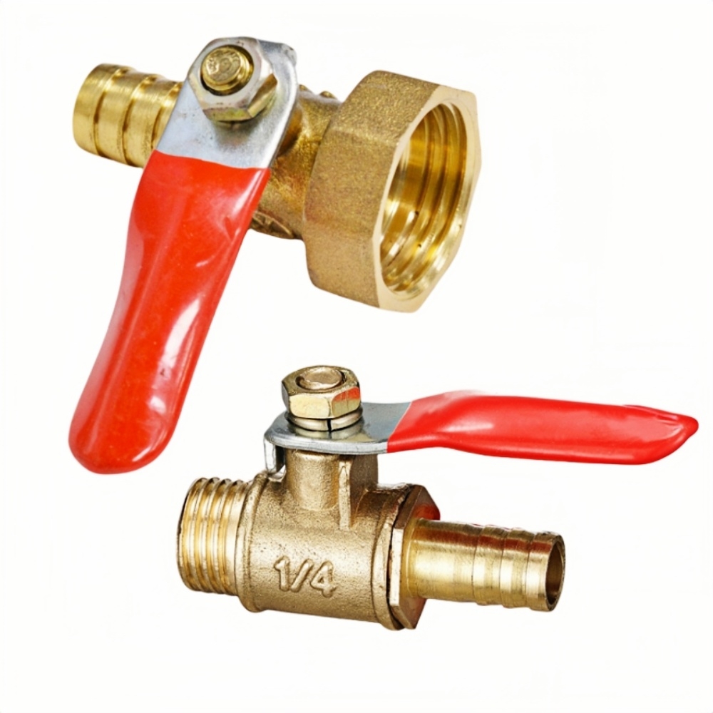 Spoke Nipple Brass - 真鍮製バーブ付きボールバルブコネクターコントローラー 1/8インチ 1/4インチ 3/8インチ 1/2インチ オスネジ