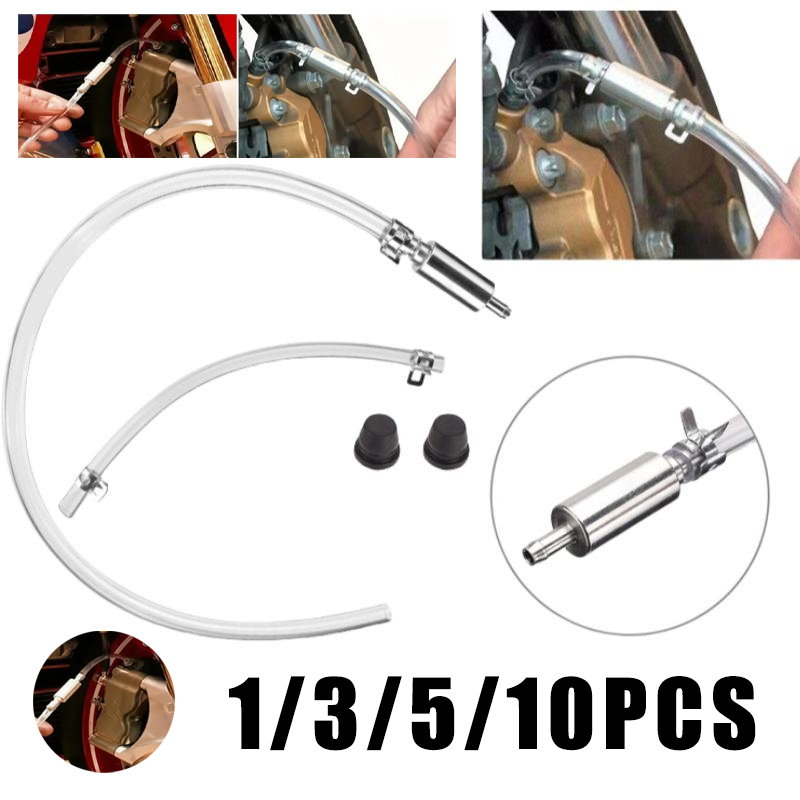 Hydraulic Brake Bleed - 自動車用油圧クラッチブレーキブリーダーキット一方向チェックバルブホースチューブブリーダーツール交換アダプタープロフェッショナルセット