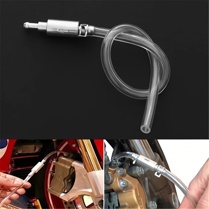 Hydraulic Brake Bleed - 車のクラッチブレーキブリーダーホース油圧クラッチ一方向バルブチューブ出血ツール交換アダプターキット自動車アクセサリー