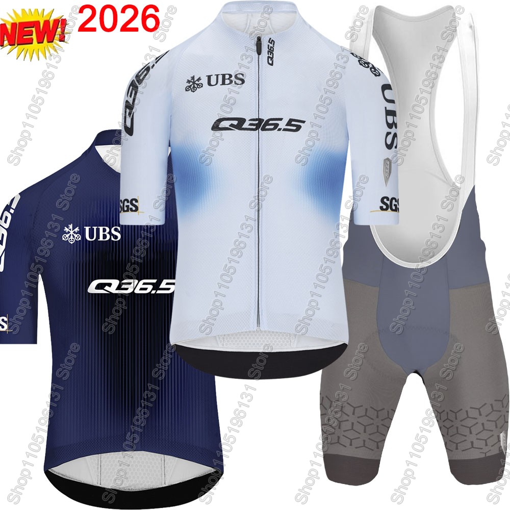 Mountain Biking Shirts - Q36.5 チーム 2026 サイクリングジャージセット スイス メンズ