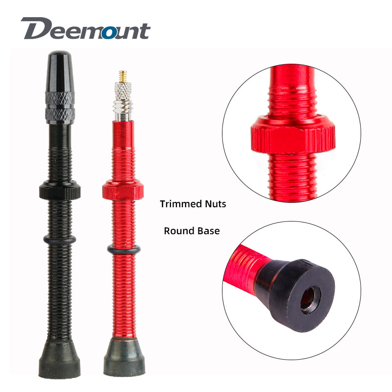 Spoke Nipple Brass - 2個deemount 60ミリメートル自転車チューブレス仏式/fv真鍮/合金cnc機械加工ロードバイク乳首mtbサイクリングアクセサリー