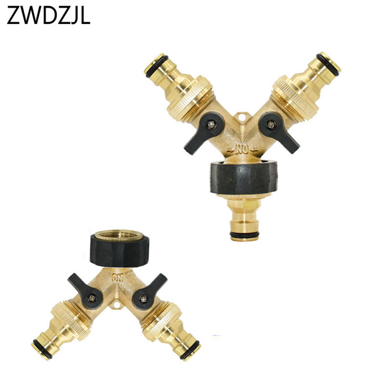 Spoke Nipple Brass - 真ちゅう製ガーデン水分離器,蛇口水分離器,ホースアダプター,クイックコネクタ,灌漑バルブ,3/4インチ,2方向,16mmニップル,1個