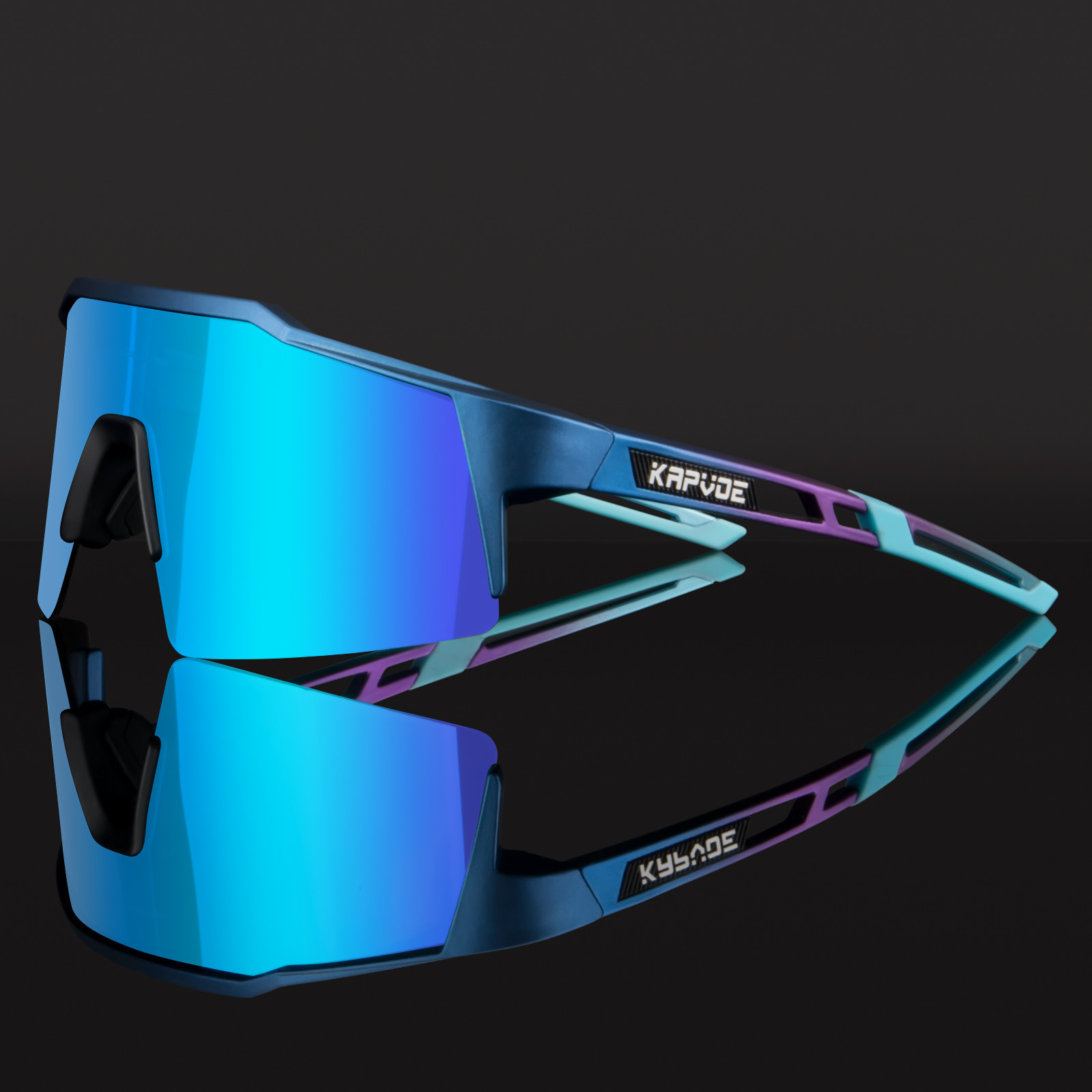 Mountain Biking Sport - UV400スポーツ眼鏡マウンテンバイクスポーツサイクリングメガネ屋外サイクリングゴーグル男性サイクリングサングラスmtbサングラス1レンズ
