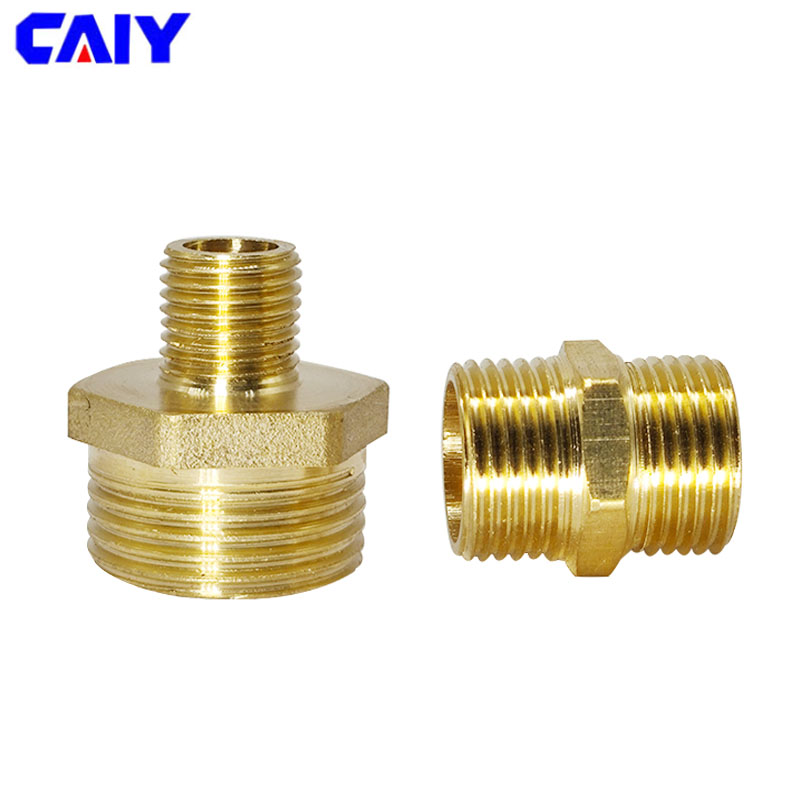 Spoke Nipple Brass - 真鍮パイプ六角ニップル継手 1/8 