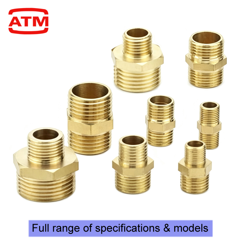 Spoke Nipple Brass - 真鍮製六角ニップル継手クイックカプラーアダプター 1/8インチ 1/4インチ 3/8インチ 1/2インチ 3/4インチ