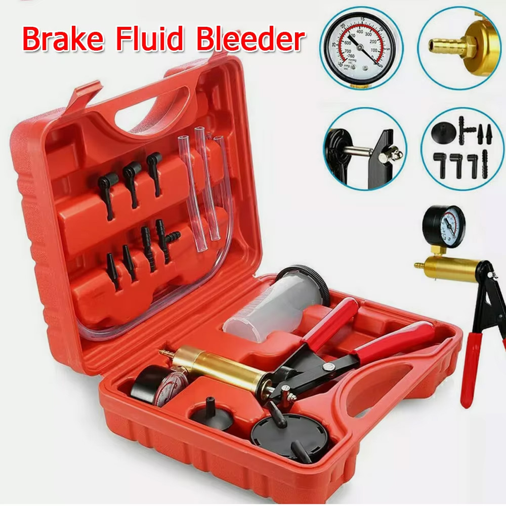 2in1手動真空圧力ポンプブレーキフルードドレンキット真空ピ - Hydraulic Brake Bleed のレビューと価格
