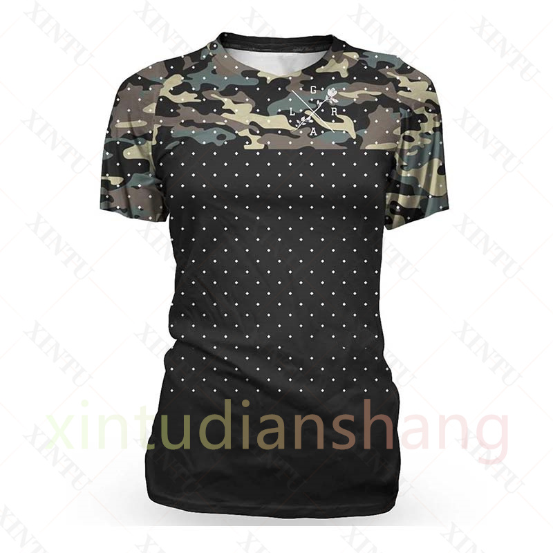 男性と女性のための十分なバイダーデザインの半袖ジャージ,通気 - Mountain Biking Shirts のレビューと価格