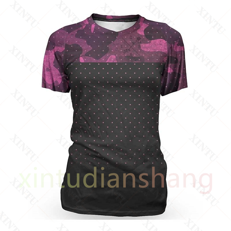 男性と女性のための十分なバイダーデザインの半袖ジャージ,通気 - Mountain Biking Shirts のレビューと価格