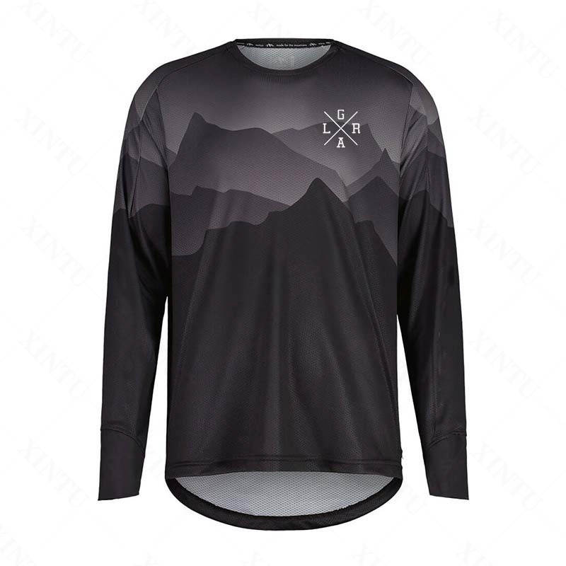 メンズオートバイ Lrga ジャージ MTB BMX マウン - Mountain Biking Shirts のレビューと価格