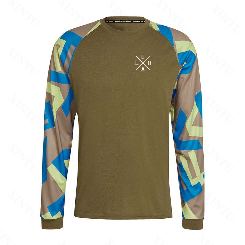 メンズオートバイ Lrga ジャージ MTB BMX マウン - Mountain Biking Shirts のレビューと価格