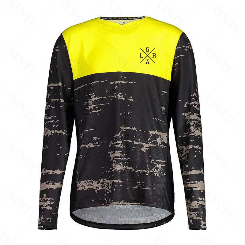 メンズオートバイ Lrga ジャージ MTB BMX マウン - Mountain Biking Shirts のレビューと価格