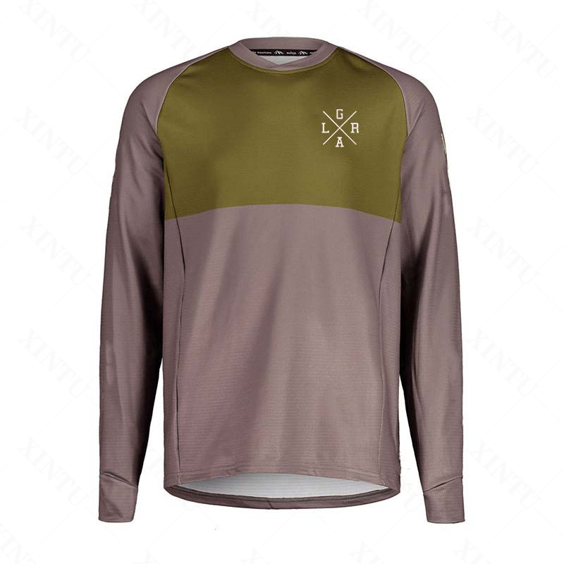 メンズオートバイ Lrga ジャージ MTB BMX マウン - Mountain Biking Shirts のレビューと価格