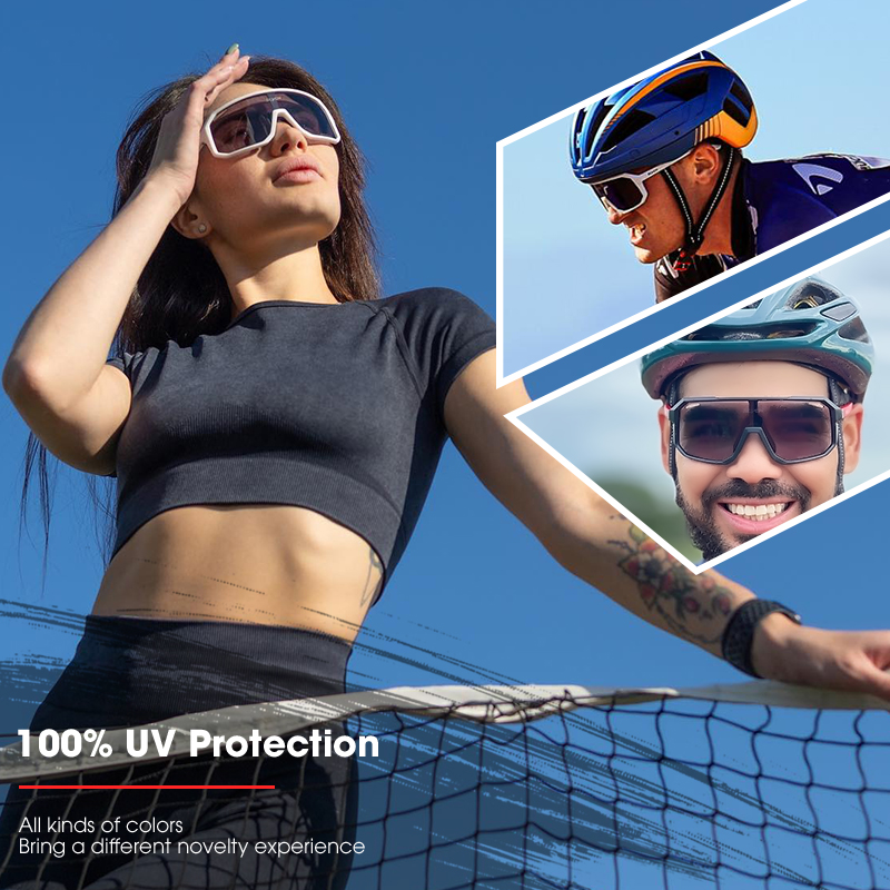 サイクリングメガネフォトクロミックサングラス男性用マウンテン - Mountain Biking Sport のレビューと価格