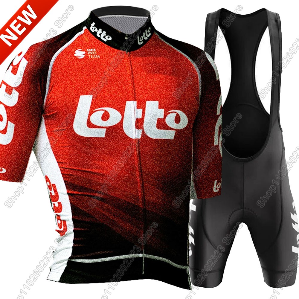 ロトチーム2025サイクリングジャージセット サマーベルギー - Mountain Biking Shirts のレビューと価格