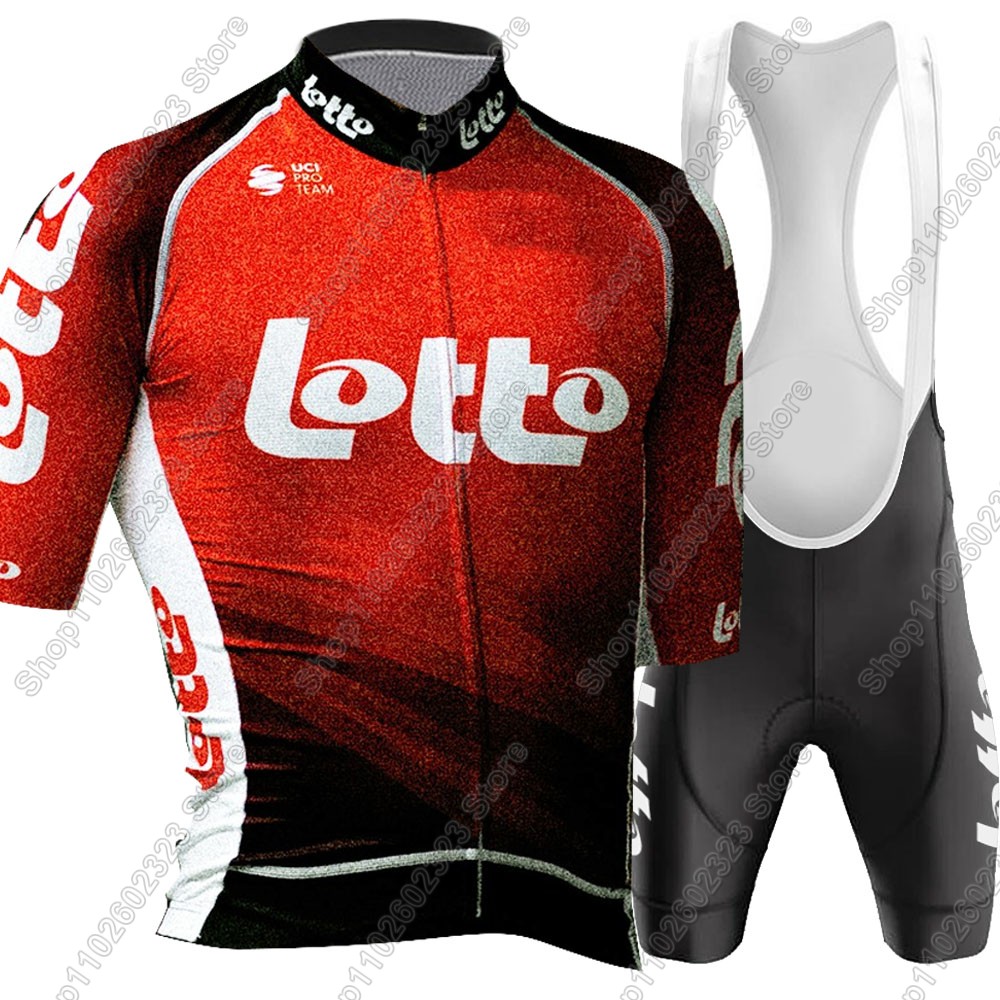ロトチーム2025サイクリングジャージセット サマーベルギー - Mountain Biking Shirts のレビューと価格