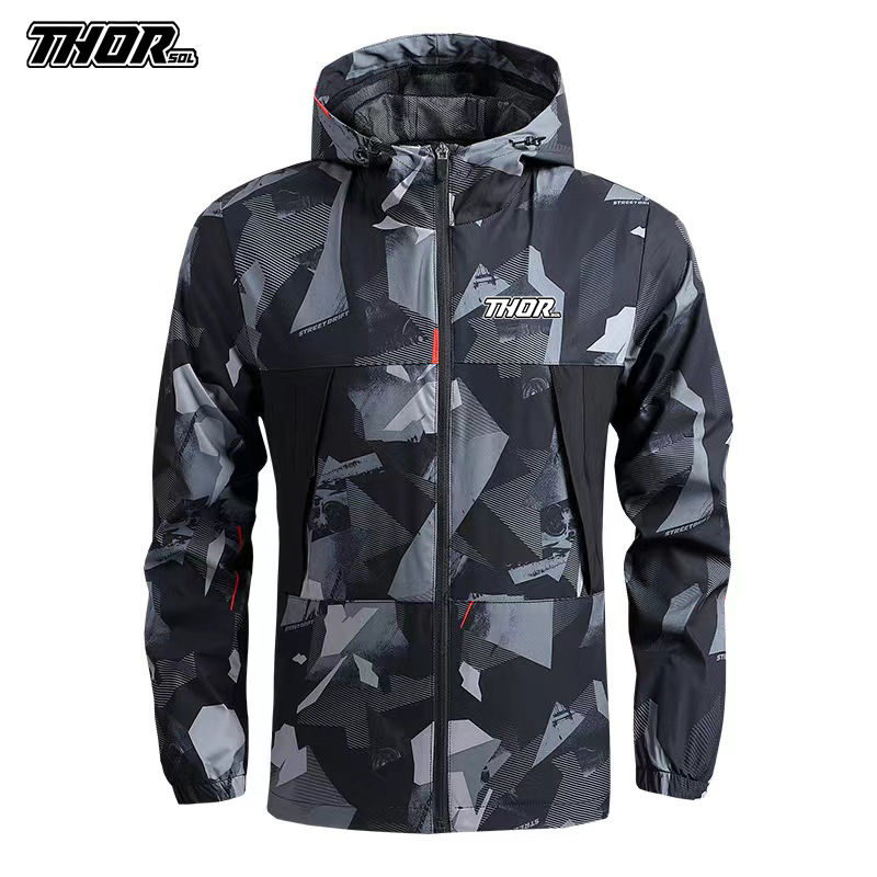 Thorsol-男性用の防風サイクリングジャケット,マウンテ - Mountain Biking Jacket のレビューと価格