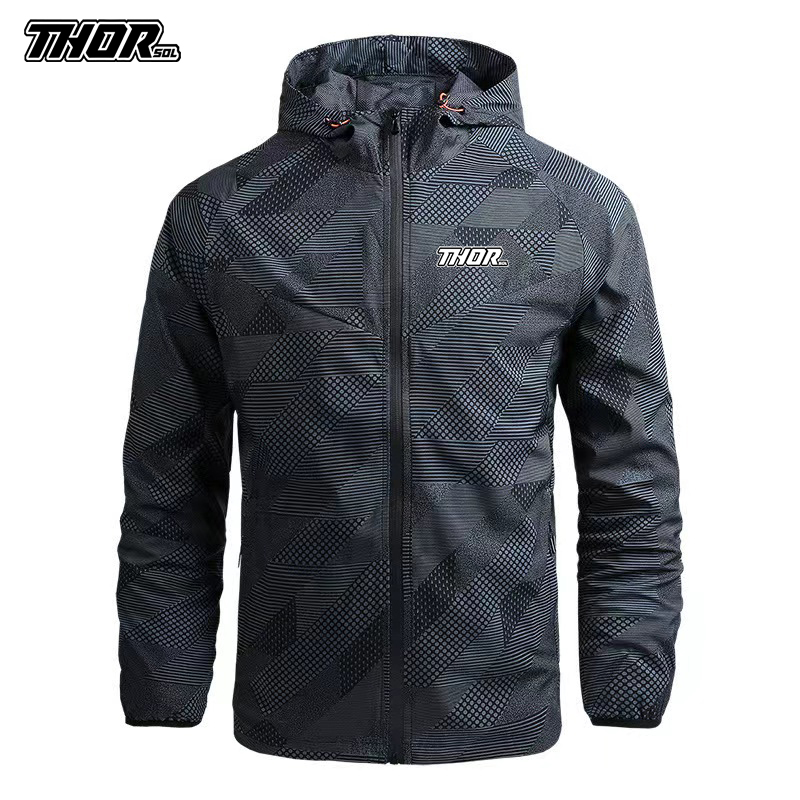 Thorsol-男性用の防風サイクリングジャケット,マウンテ - Mountain Biking Jacket のレビューと価格