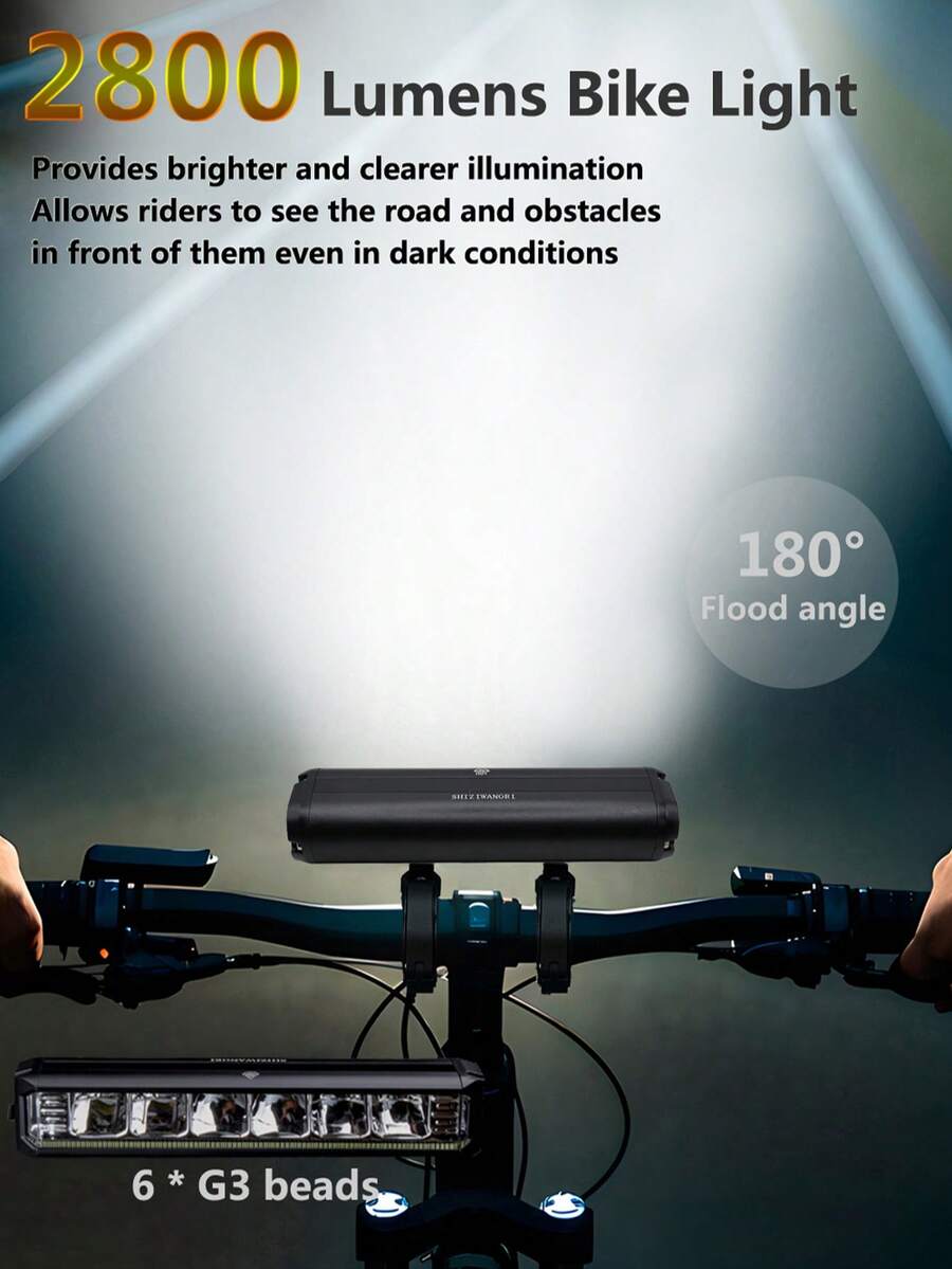 4000mAhの超明るいLED自転車ライト、6つのLEDを搭 - Mountain Biking Usa のレビューと価格