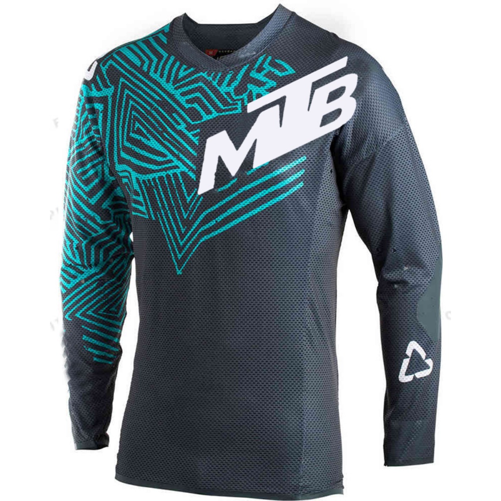 アウトドアサイクリング長袖トップス MTB プリント通気性メ - Mountain Biking Jersey のレビューと価格