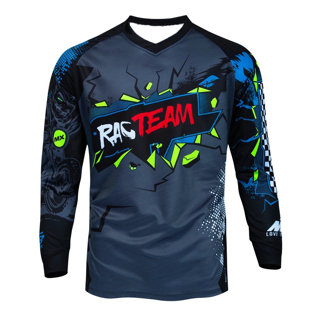 アウトドアサイクリング長袖トップス MTB プリント通気性メ - Mountain Biking Jersey のレビューと価格