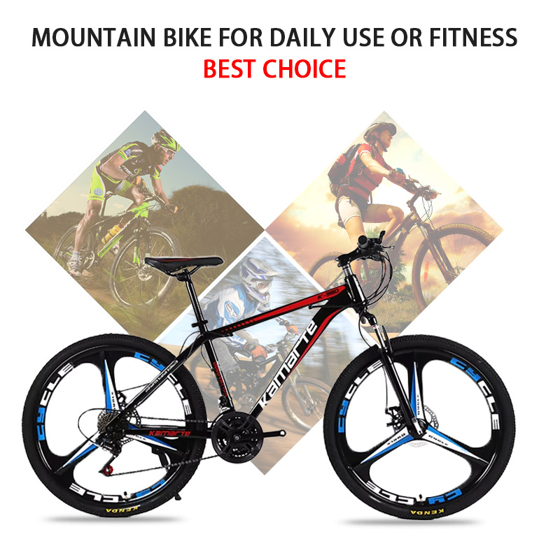 高品質24インチデュアルディスクブレーキ自転車ギア（男女学生 - Mountain Biking Usa のレビューと価格
