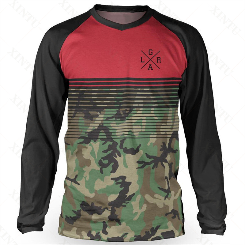 男性用ルーズライダーTシャツ,ダウンヒルマウンテンバイクウェ - Mountain Biking Shirts のレビューと価格