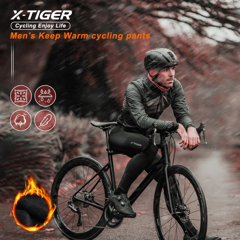 X-TIGER サイクリングパンツ メンズ 冬用 保温 マウ - Mountain Biking Gifts のレビューと価格
