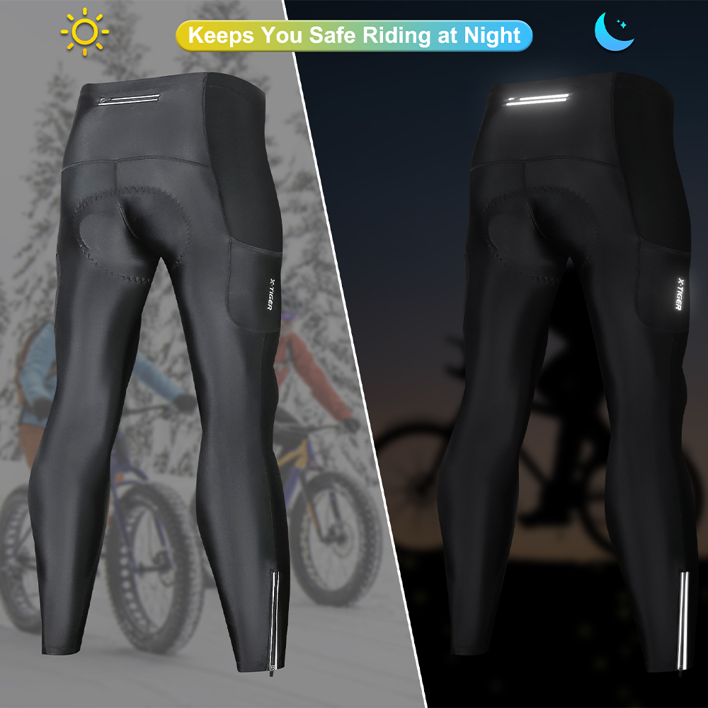 X-TIGER サイクリングパンツ メンズ 冬用 保温 マウ - Mountain Biking Gifts のレビューと価格