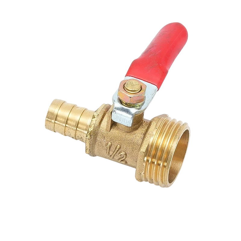 真鍮製バーブ付きボールバルブ オス・メスネジ 1/8 3/8 - Spoke Nipple Brass のレビューと価格