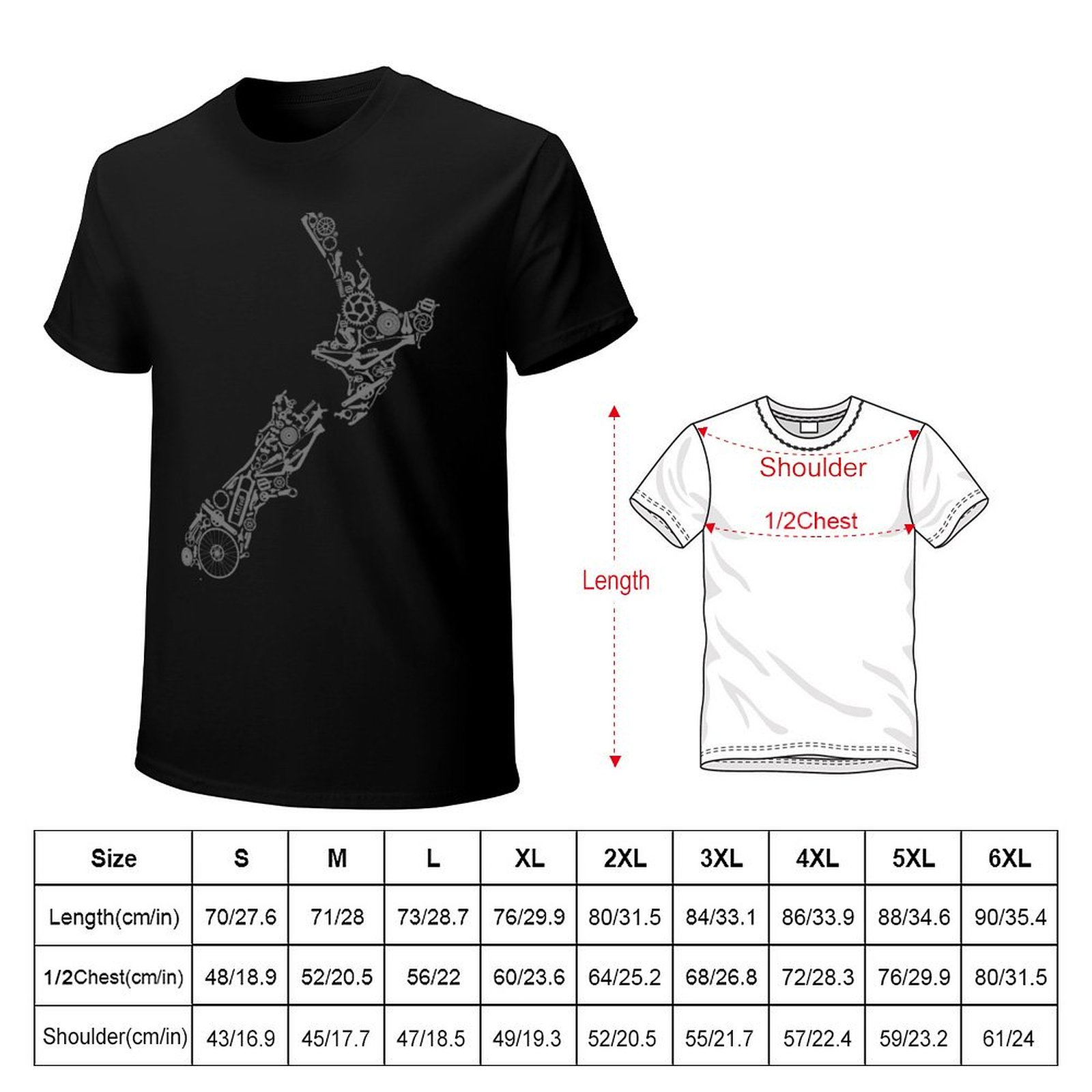 ニュージーランド - グレー、マウンテンバイクの国 Tシャツ - Mountain Biking New Zealand のレビューと価格