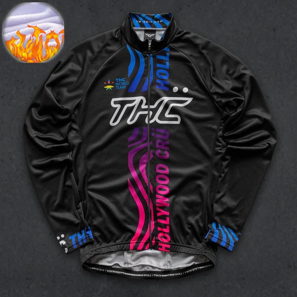 冬長袖サーマルフリースサイクリング服男性屋外乗馬 MTB R - Mountain Biking Jacket のレビューと価格